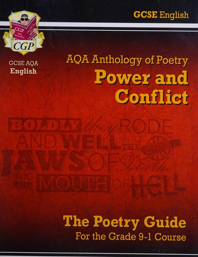 GCSE English AQA Anthology of Poetry Power and Conflict